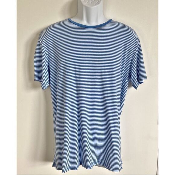 Pacsun Basics Blue Stripe T-Shirt Mens Size Medium - Picture 2 of 5